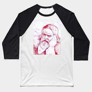 Snorri Sturluson Portrait | Snorri Sturluson Artwork | Line Art Baseball T-Shirt